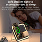 15W 3 In 1 Magnetic Led Makeup Mirror Charger - Black