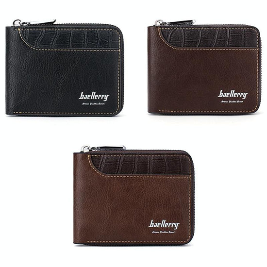 Secure Rfid Blocking Short Wallet - Anti-theft - Light Brown