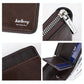 Secure Rfid Blocking Short Wallet - Anti-theft - Light Brown
