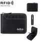 Secure Rfid Blocking Short Wallet - Anti-theft - Light Brown