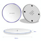 15W Round Wireless Charger Fast Charge - Red + Black Surface