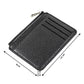Multi Slot Zipper Card Holder Large Capacity Ultra Thin Coin Purse - Pink