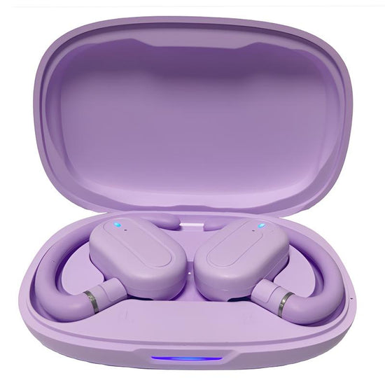 Wireless Stereo Earphones with Charging Case - Outdoor Sound - Purple