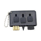 3-Piece Portable Golf Groove Cleaning Brush - Black