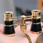 Classical Ladies Binoculars for Drama Watching with Chain - 3x25mm Black