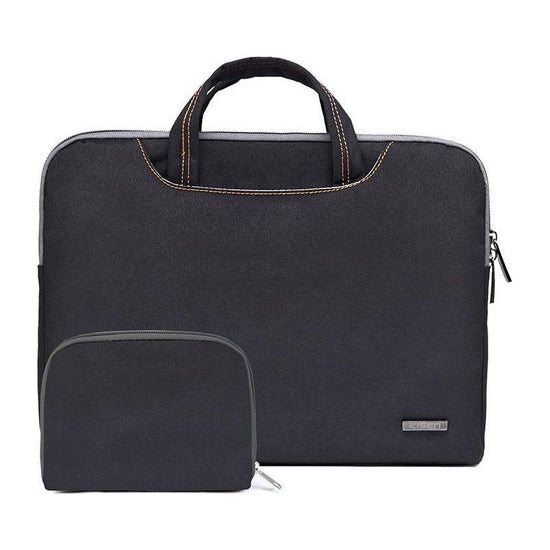 11.6 Inch Simple Business Laptop Bag With Liner - Ls-116 - Snowflake Nylon Black