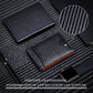 Rfid-protected Leather Wallet - Carbon Fiber Black Inside