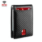 Rfid-protected Leather Wallet - Carbon Fiber Black Inside