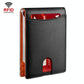 Rfid-protected Leather Wallet - Carbon Fiber Black Inside