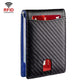 Rfid-protected Leather Wallet - Carbon Fiber Black Inside