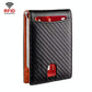 Rfid-protected Leather Wallet - Carbon Fiber Black Inside