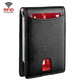 Rfid-protected Leather Wallet - Carbon Fiber Black Inside