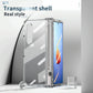 For Samsung Galaxy Z Fold4 5G Full Body Phone Case with Integrated Hinge and Pen Slot - Silver
