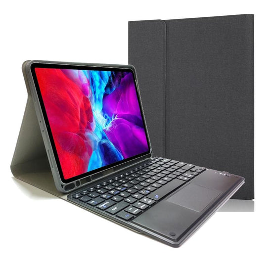Bluetooth Keyboard Tablet Case For Ipad Pro 11 - Detachable Touch Leather Holder Pen Slot - Rose Gold