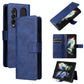 For Samsung Galaxy Z Fold4 5G Leather Flip Case With Pen Slot - Brown