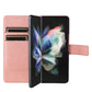 For Samsung Galaxy Z Fold4 5G Leather Flip Case With Pen Slot - Brown