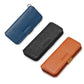 Leather Key Case With Pull Out Coin Purse Compact Key Storage For Men And Women - Orange