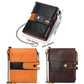Retro Mens Coin Purse with Rfid Protection - Brown