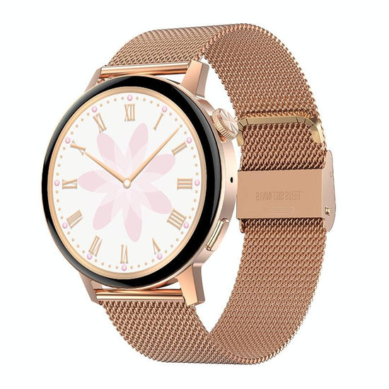 Smart Steel Watch With Colour Screen - Gold