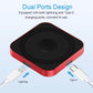 15W 3 In 1 Magnetic Wireless Charger For Smart Devices - Black