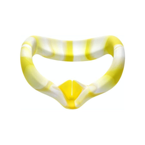 Silicone Vr Eye Cover For Oculus Quest 2 - Anti-Sweat - White Yellow