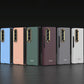 For Samsung Galaxy Z Fold4 5G Electroplating Lens Frame Case - Ultra Thin - White