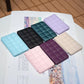 Grid Pattern Card Bag Sticker For Mobile Phones - Black