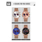 Men Stainless Steel Quartz Watch With Map Pattern Calendar - 9231