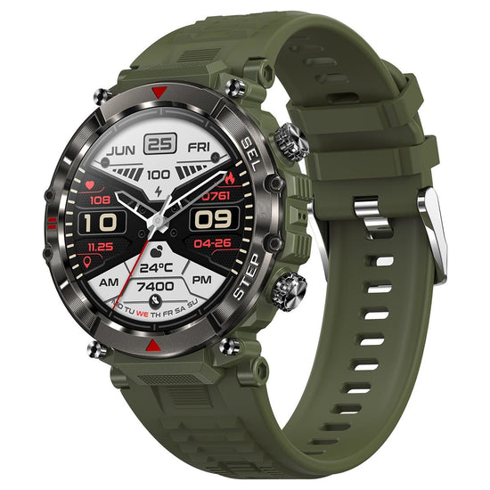 Smart Wristband With Waterproof Heart Rate And Blood Pressure Monitoring - Green