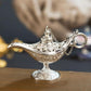 Metal Aladdin Magic Lamp Aromatherapy Home Decor Gift - Old Tin