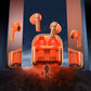 Wireless Bluetooth Headset with Low Delay and Transparent Design - Orange