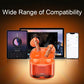 Wireless Bluetooth Headset with Low Delay and Transparent Design - Orange