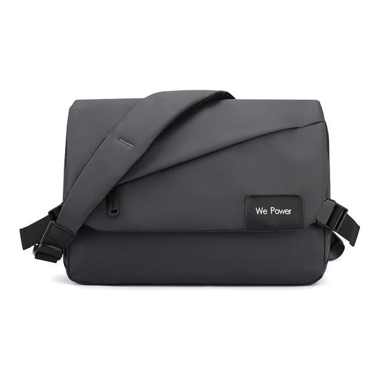 Large Capacity Waterproof Messenger Bag For Men - Grey
