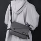 Large Capacity Waterproof Messenger Bag For Men - Grey