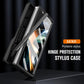 For Samsung Galaxy Z Fold4 5G Shockproof Tpu Pc Case With Pen - Silver