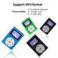Mini Mp3 Player With Screen 128M+Earphone+Cable - Purple