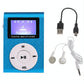 Mini Mp3 Player With Screen 128M+Earphone+Cable - Purple