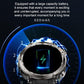 Waterproof Smart Watch With Flashlight And Compass - 1 Inch - Blue