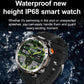 Waterproof Smart Watch With Flashlight And Compass - 1 Inch - Blue