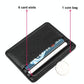 Lychee Pattern Mini Card Holder Multi Card Slots Ultra Thin Coin Purse - Pink
