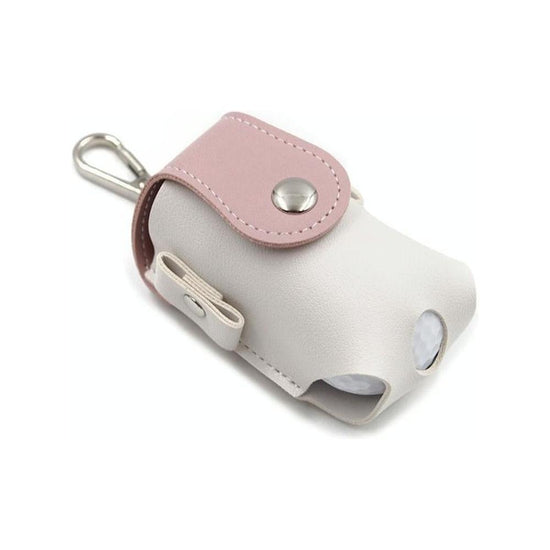 Compact Leather Golf Bag For Protection On The Go - Pink