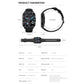 1.83 Inch Bt5.2 Smart Sport Watch Support Bluetooth Call / Sleep / Blood Sugar / Blood Oxygen / Temperature / Heart Rate / Blood Pressure Health Monitor - White