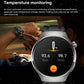 1.43 Inch Amoled Ip67 Smart Call Watch Support Ecg / Body Temperature / Blood Glucose Monitoring - Black