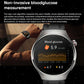 1.43 Inch Amoled Ip67 Smart Call Watch Support Ecg / Body Temperature / Blood Glucose Monitoring - Black