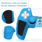 Silicone Gamepad Protective Case for Sony Ps5 with Splicing Design and Rocker Caps - Red Black