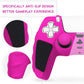 Silicone Gamepad Protective Case for Sony Ps5 with Splicing Design and Rocker Caps - Red Black
