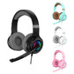 Led Bass Stereo Gaming Headset With Mic - Pink