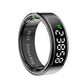 Smart Ring Heart Rate Blood Oxygen Sleep Sports Size 10 - Silver
