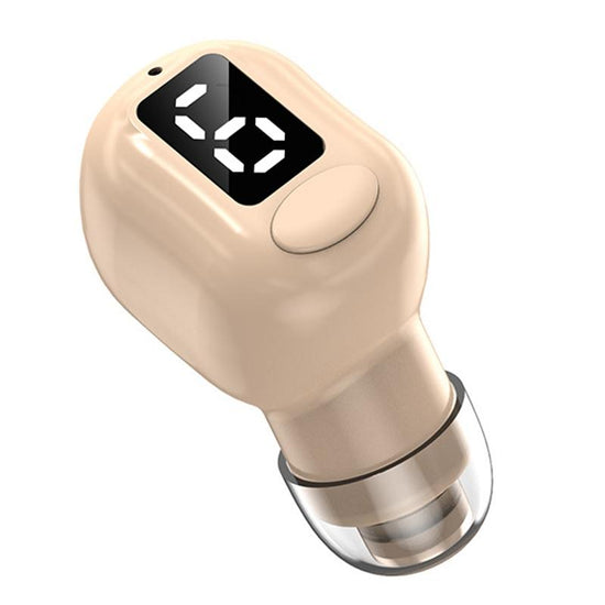 Mini Bluetooth Earphones with M5 Digital Display - Skin Colour
