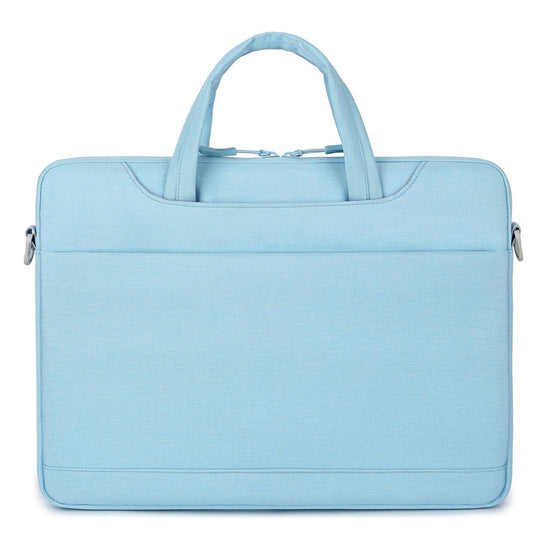 Versatile Laptop Shoulder Bag - Single Strap - Light Blue